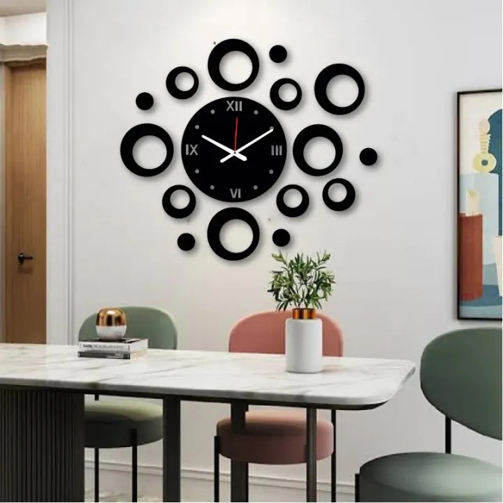 New Big Size Wooden Wall Clock - Stylish Timepiece