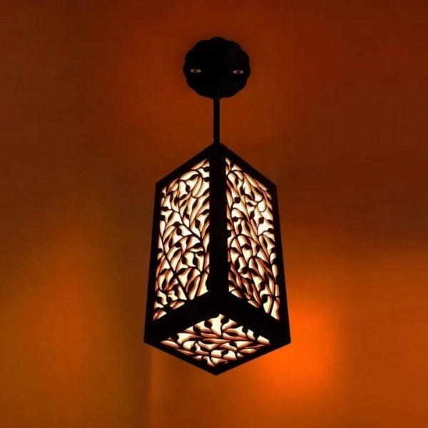 3D Wooden Pendant Ceiling Hanging Light - Stylish Lamp for Room & Bedroom Decor