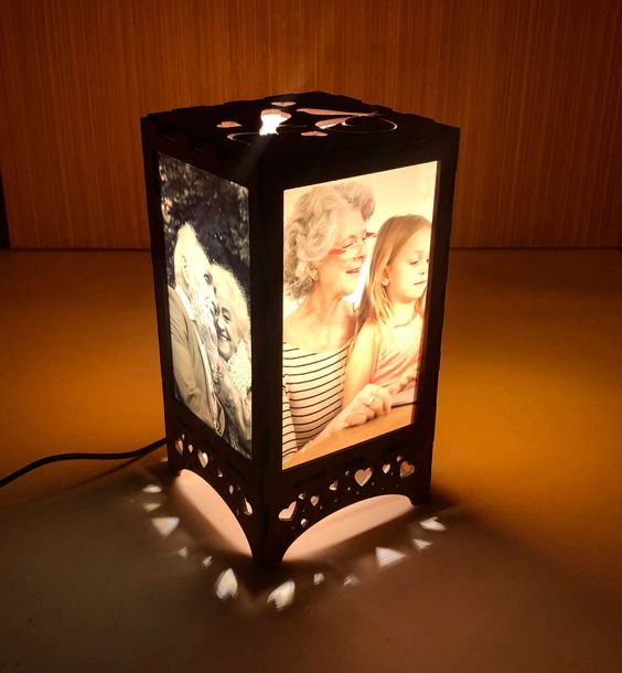 3D Customized Wooden Lamp with Your Photos - Personalized Gift & Home Decor