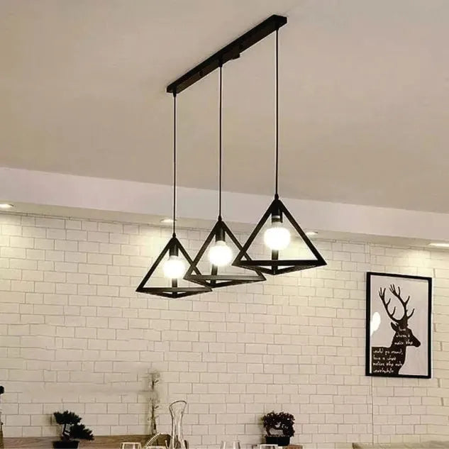 3 in 1 Triangle Shaped Hanging Light