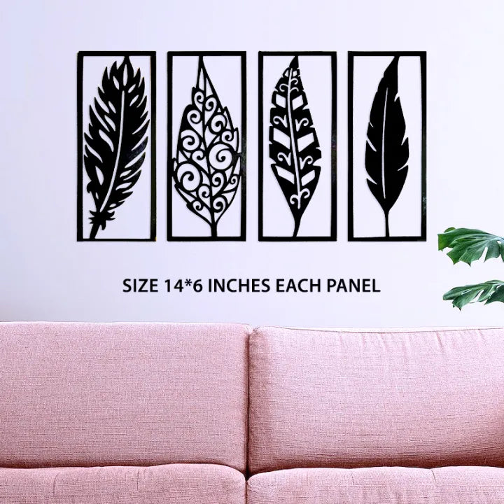 3D leaf abstract Wooden Wall Art & Home Decoration Item