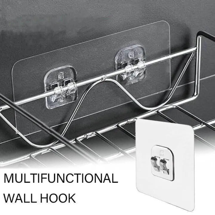 Adhesive Hooks / Multipurpose Wall Mounted Hook Household Storage Non-dilling Super Glue Hook / Wall Hooks Stick On Hooks / Bathroom Hooks