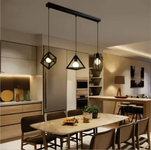 Square, Triangle & Cage Ceiling Pendant Lights