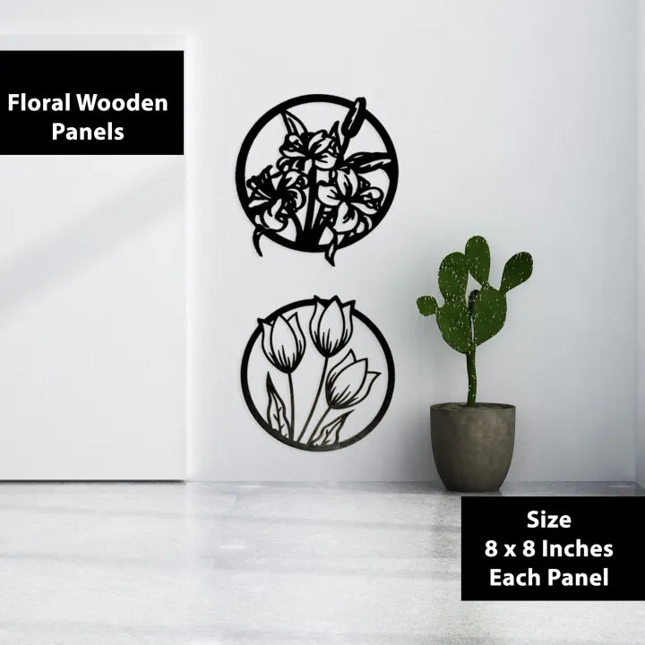 3D floral abstract Wooden Wall Art & Home Decoration Item