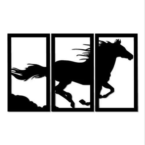 Running Horse Wooden Wall Art - Stunning Home Decor for Room Decoration