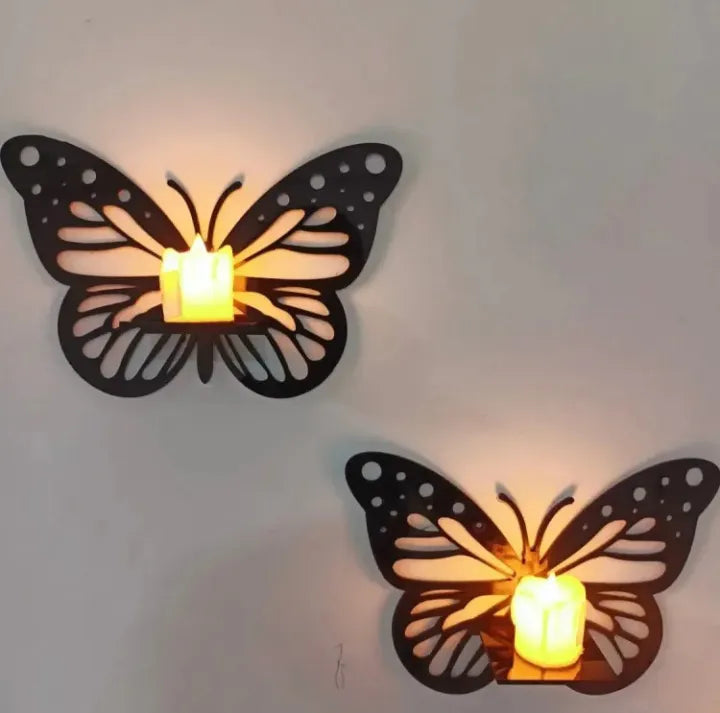 Decorative Butterfly Wall Shelf – Elegant Wooden Wall Art for Home Decor