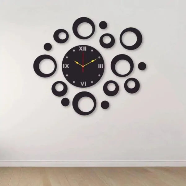 New Big Size Wooden Wall Clock - Stylish Timepiece